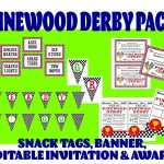 Pinewood Derby Pack Editable Invitation Editable Award | Etsy Pertaining To Pinewood Derby Flyer Template