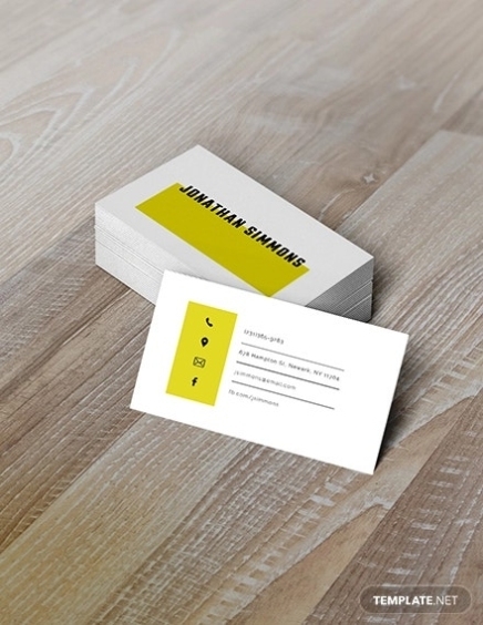 Plain Business Card Template Word - Professional Sample Template Throughout Plain Business Card Template Word