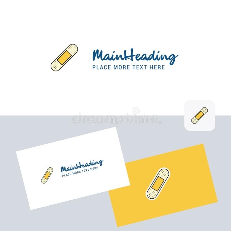 Plaster Vector Logotype With Business Card Template. Elegant Corporate Within Plastering Business Cards Templates