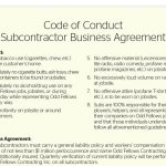 Playing By The Rules: Subcontractor Agreement | Remodeling Intended For Business Ethics Policy Template