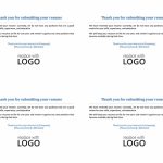 Postcard To Job Candidates When Position Is Closed (4 Per Page within 4 To A Page Postcard Template