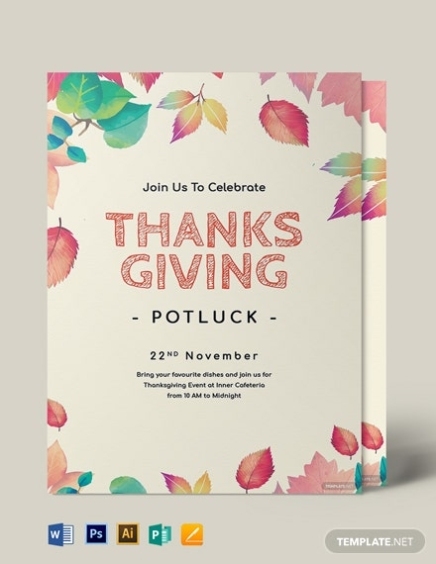 Potluck Flyer Template With Potluck Flyer Template