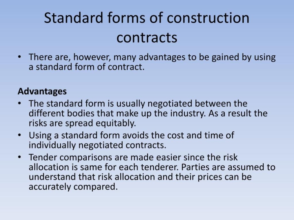Ppt – Bbe 515 Construction Contract Administration Powerpoint Throughout Negotiated Risk Agreement Template