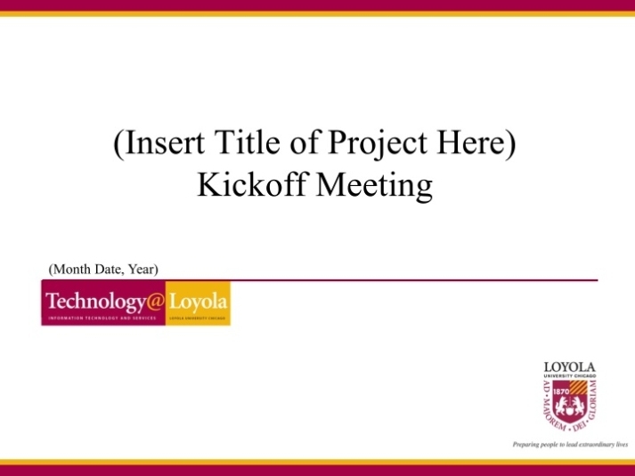 Ppt - (Insert Title Of Project Here) Kickoff Meeting Powerpoint pertaining to Project Kickoff Meeting Presentation Template
