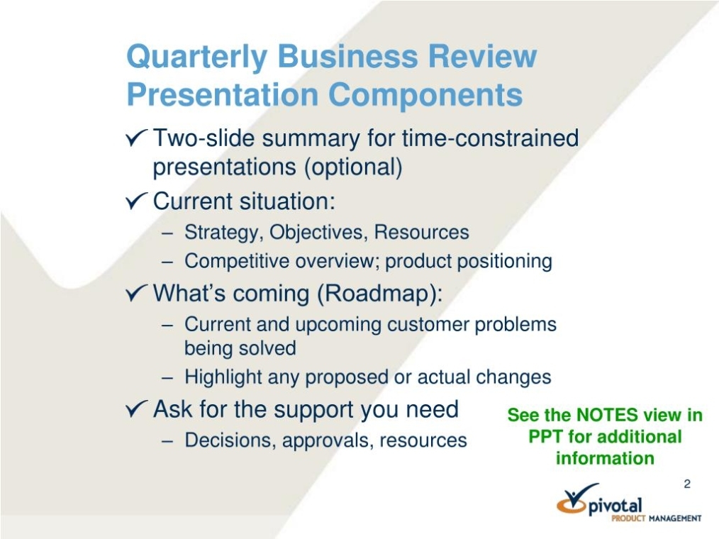 Ppt - Quarterly Business Review Template Powerpoint Presentation, Free Within Business Review Report Template