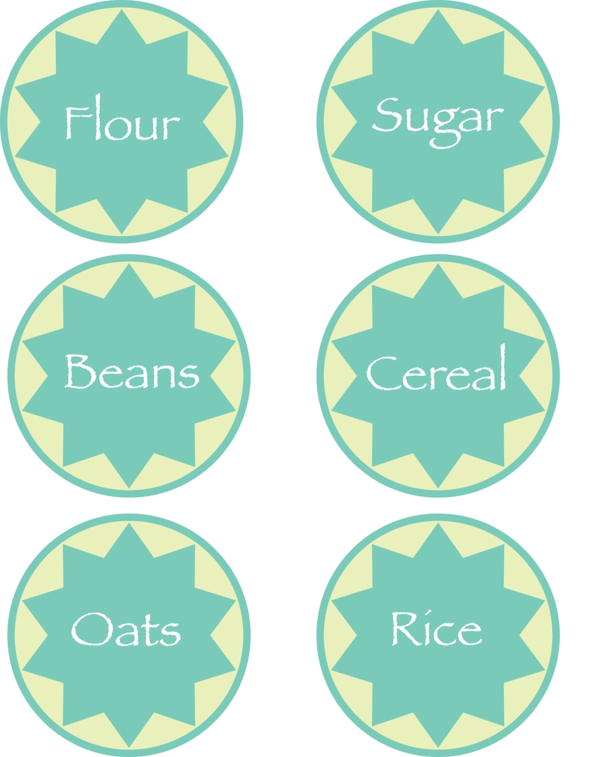 Pretty Posy: {Free Printable: Pantry Labels} With Pretty Label Templates