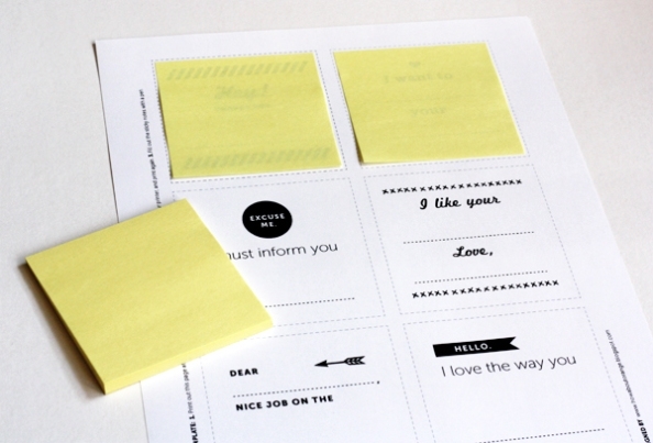 Print Your Own Post It Notes | How About Orange Inside Printable Post It Notes Template