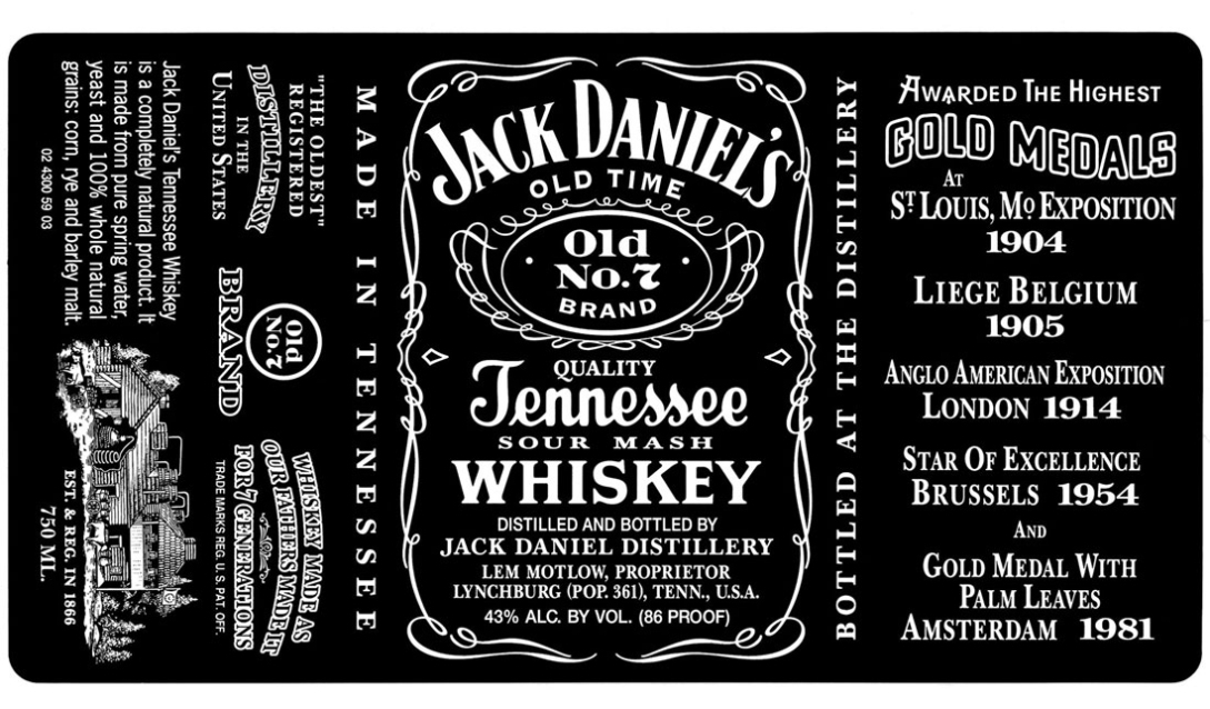 Printable Jack Daniels Label | Printable Label Templates Intended For Jack Daniels Label Template