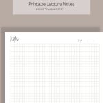 Printable Lecture Notes Cornell Notes Template Lined Notes - Etsy with regard to Lecture Note Template