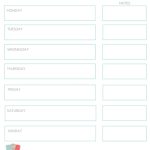 Printable Meal Planner And Grocery List | Template Business Psd, Excel In Menu Checklist Template