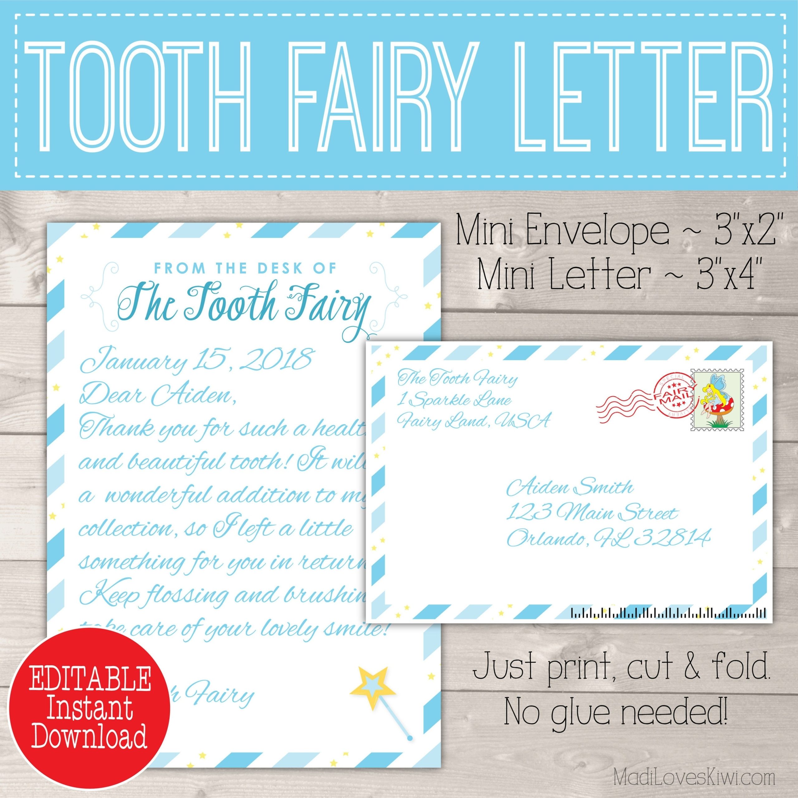 Printable Pdf Tooth Fairy Letter Tooth Fairy Letter Tooth Regarding For Tooth Fairy Letter Template