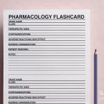 Printable Pharmacology Flashcard Template Plus Notes Sheet | Etsy for Notes Plus Templates