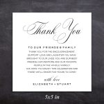Printable Thank You Letter Template, Wedding Table Thank You (362875 Throughout Thank You Note Template Wedding