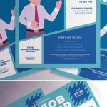 Professional Business Brochures And Stylish Flyer Templates Designs Within Job Fair Flyer Template