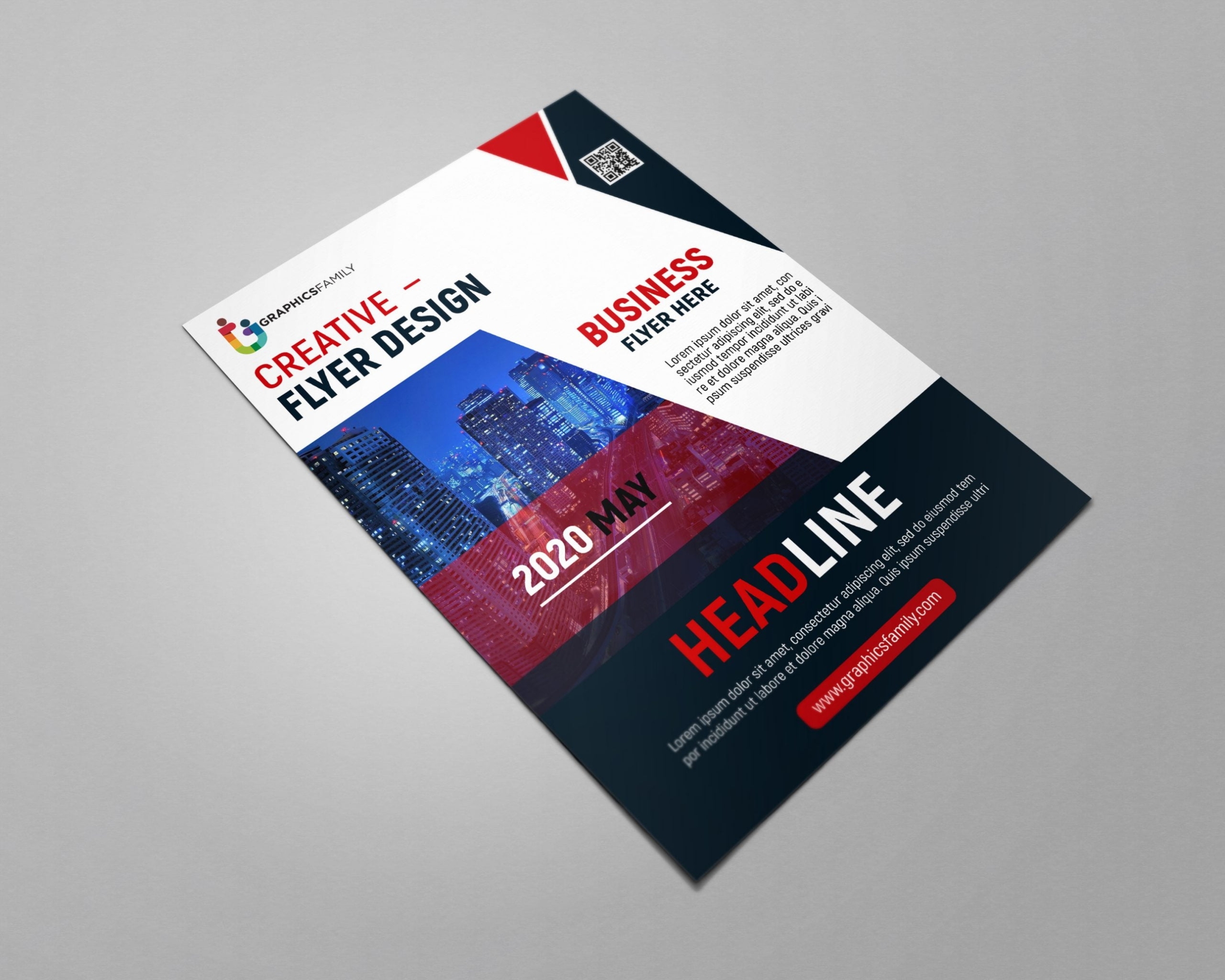 Professional Business Flyer Design Template Free Psd Download Pertaining To Designs For Flyers Template