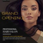 Professional Hair Salon Grand Opening Flyer Template Intended For Salon Flyers Template Free