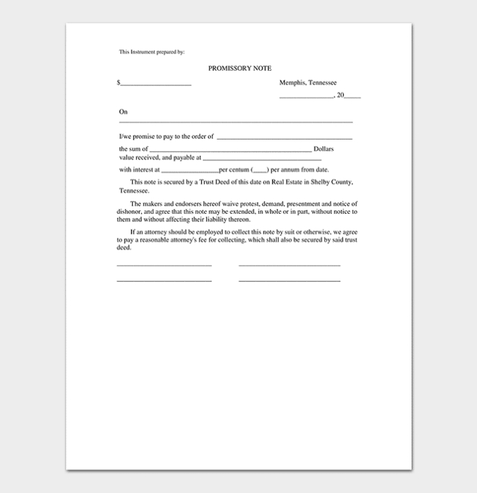 Promissory Note Template - 40+ Free (For Word, Pdf) pertaining to Simple Promissory Note Template