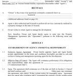 Property Management Contract inside Free Commercial Property Management Agreement Template