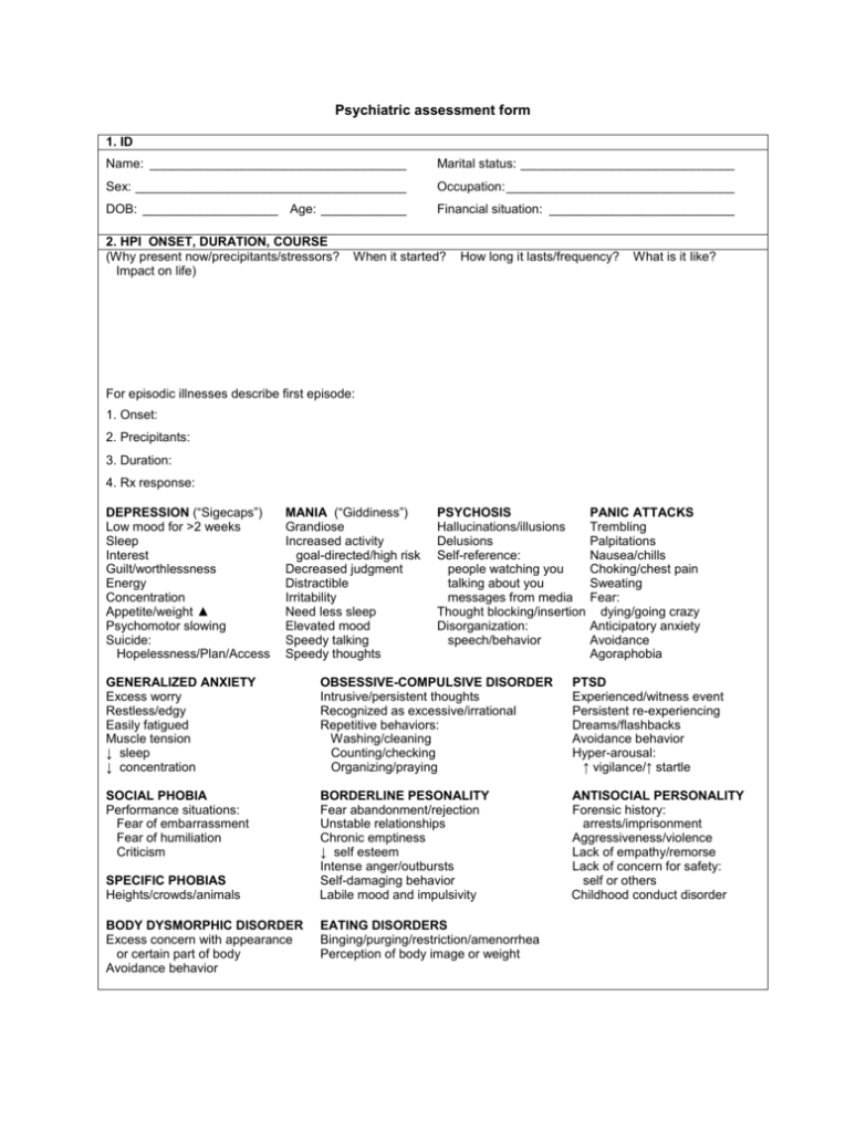 Psychiatry Hpi Template | Tutore – Master Of Documents Inside Step 2 Cs Note Template