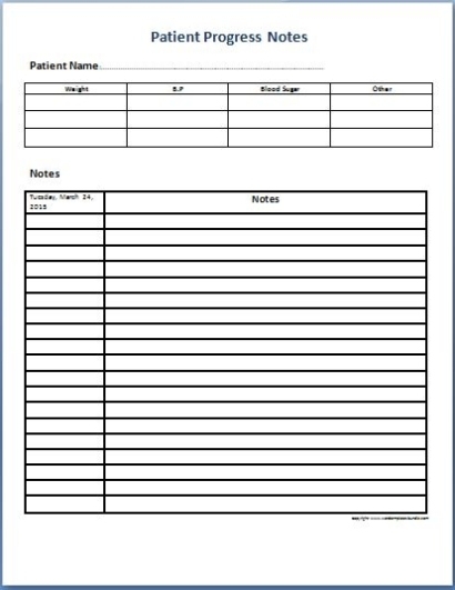 Psychotherapy Progress Note Template Pdf | Template Business Intended For Hospital Progress Note Template