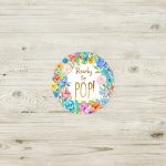 Ready To Pop Sticker Template Garden Baby Shower Ready To | Etsy throughout Ready To Pop Labels Template