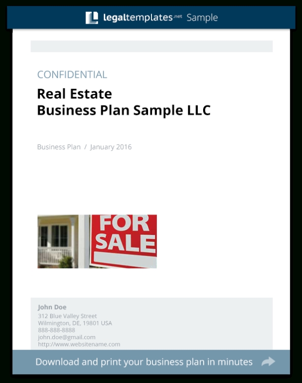Real Estate Business Plan – 11+ Free Pdf, Word Documemts Download With Real Estate Agent Business Plan Template Pdf