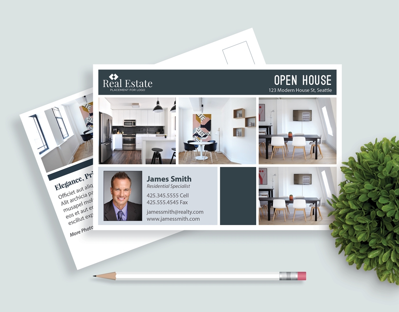 Real Estate Postcard Templates On Behance For Real Estate Postcards Templates