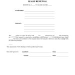 Rental Renewal Form – 4 Free Templates In Pdf, Word, Excel Download In Renewal Of Tenancy Agreement Template