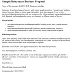 Restaurant Business Proposal Template Within Sample Business Proposal Template