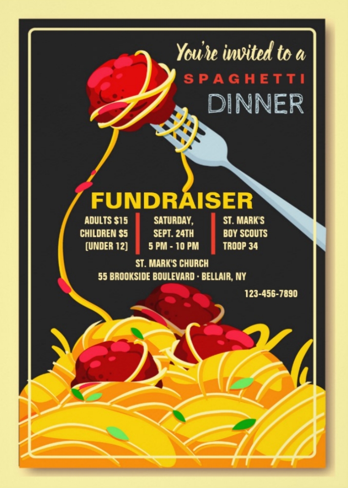 Restaurant Fundraiser Flyer Template For Your Needs Within Flyer Announcement Template