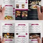 Restaurant Menu Psd Tri-Fold Psd Brochure Template » Free Download with Tri Fold Menu Template Photoshop