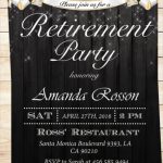 Retirement Announcement Template Free – Flyer Template For Retirement With Retirement Flyer Template Free