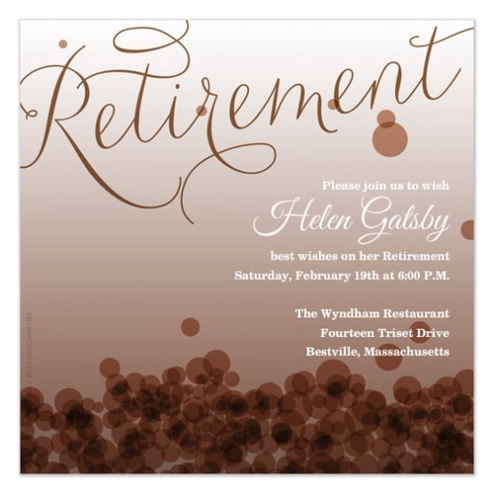 Retirement Card Invitation Template With Regard To Free Retirement Flyer Templates
