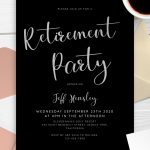Retirement Party Announcement Template / Retirement Party Invitation intended for Retirement Flyer Template