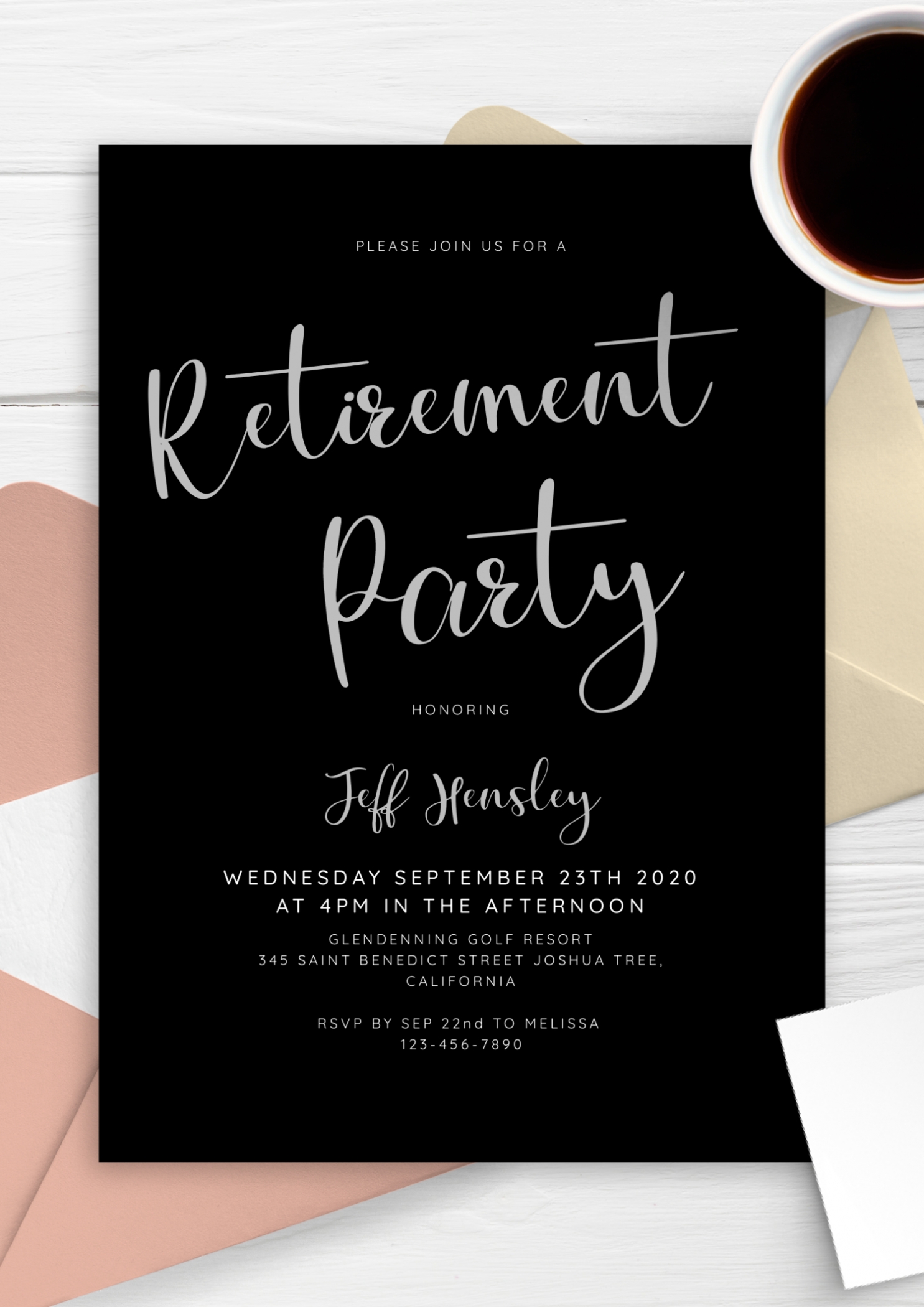 Retirement Party Announcement Template / Retirement Party Invitation intended for Retirement Flyer Template