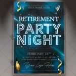 Retirement Party Night Flyer – Psd Template | Psdmarketafrican Flyer Pertaining To Retirement Party Flyer Template
