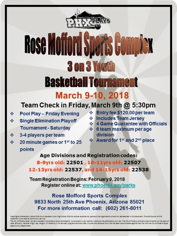 Rmsc 3 On 3 Youth Basketball Tournament - Phoenix, Arizona With 3 On 3 Basketball Tournament Flyer Template