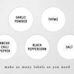 Round Spice Jar Label Template 1.5 & 2 Inch Printable Pantry Stickers Intended For 1.5 Circle Label Template