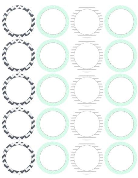 Round & Square Labels From Lizzy'S Collection | Free Printable Labels In Microsoft Word Sticker Label Template