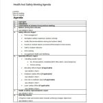 Safety Agenda Template – 6+ Free Word, Pdf Documents Download | Free With Safety Meeting Minutes Template