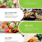 Salad Menu Design Template In Psd, Word, Publisher, Illustrator, Indesign With Regard To Menu Templates For Publisher