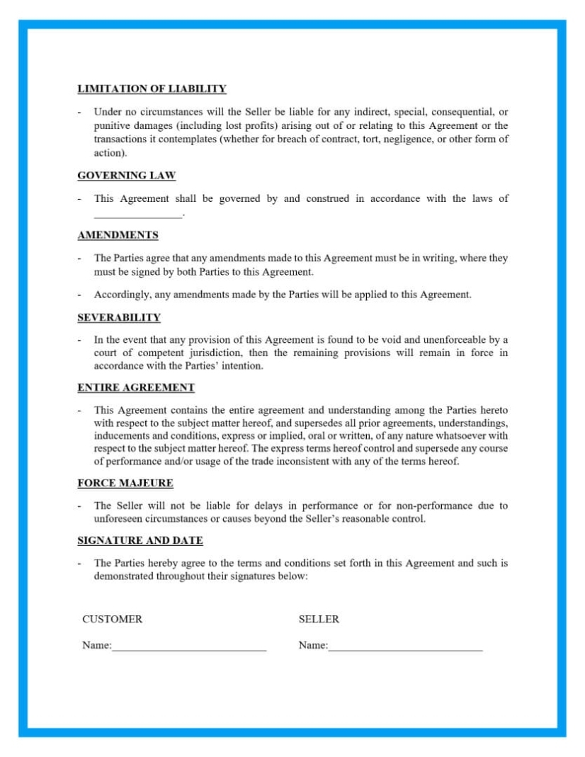 Sales Invoice Terms And Conditions Template Throughout Sales Invoice Terms And Conditions Template