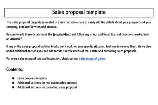 Sales Proposal (How To Write) | 8 Free Templates & Examples In Business Sale Proposal Template