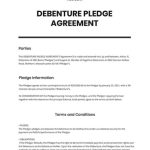 Sample Debenture Pledge Agreement Template – Google Docs, Word, Apple In Convertible Note Term Sheet Template