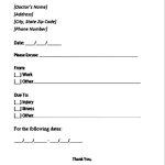 Sample Doctors Note Template | Mous Syusa With Hospital Note Template