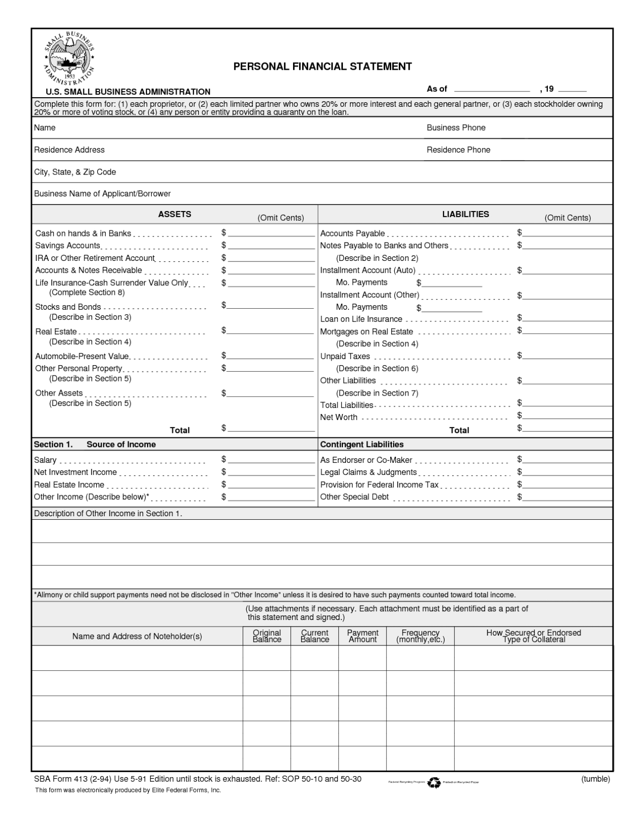 Sample Income Statement For Small Business — Excelxo With Financial Statement For Small Business Template