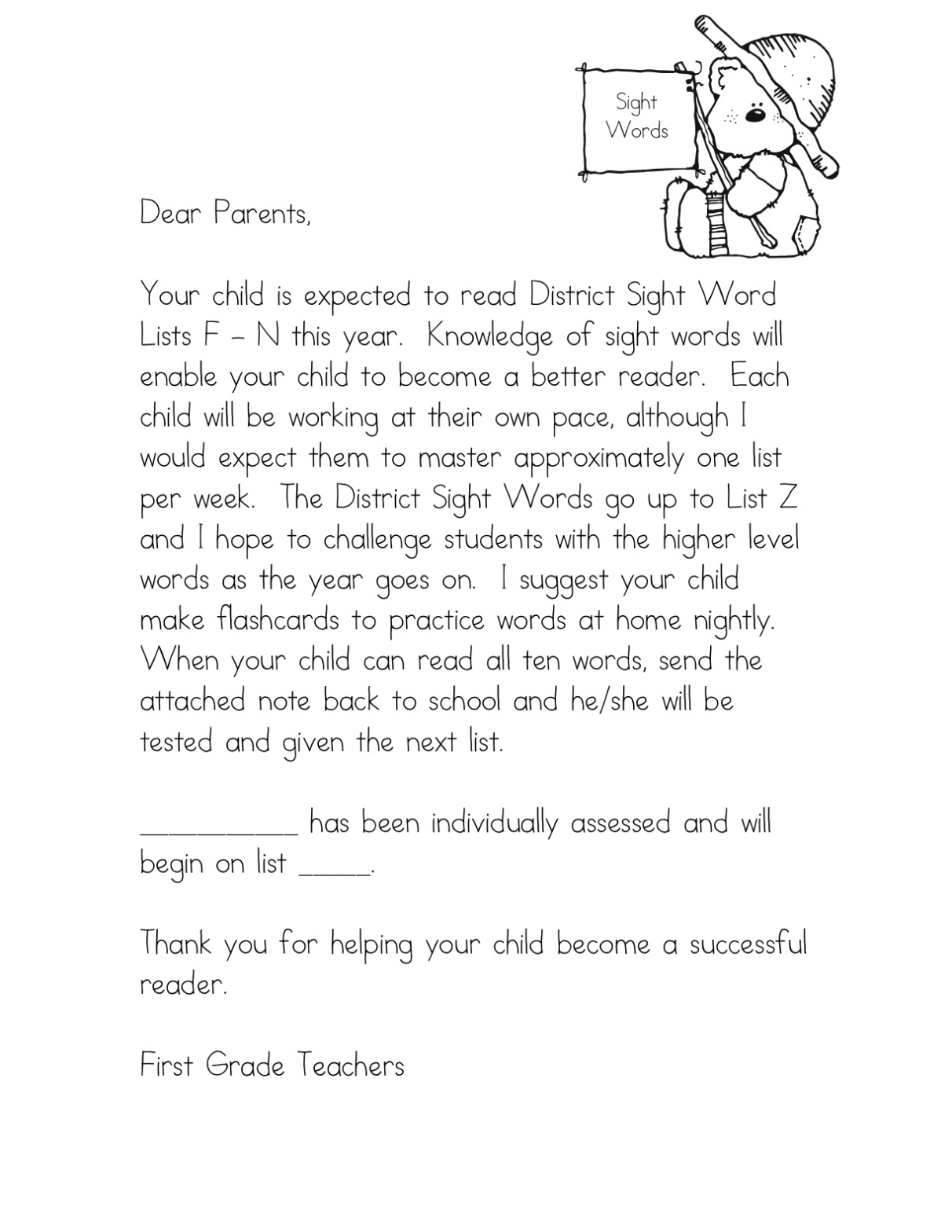 Sample Letter To Parents From Teacher About Behavior – Teaching With With Regard To Letters To Parents From Teachers Templates