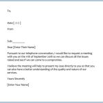 Sample Letters For Meeting Request within Business Meeting Request Template