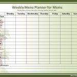 Sample Menu Planner | Free Word Templates Pertaining To 7 Day Menu Planner Template