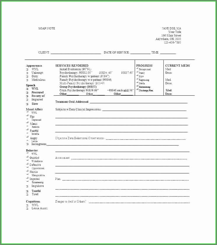 Sample Psychotherapy Progress Notes Template Templates 1 : Resume Examples For Daily Progress Note Template